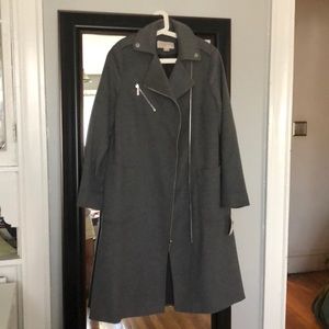 NWT MK long gray coat great for winter ❄️!!